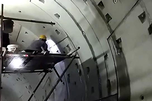 神农架地铁堵漏现场视频